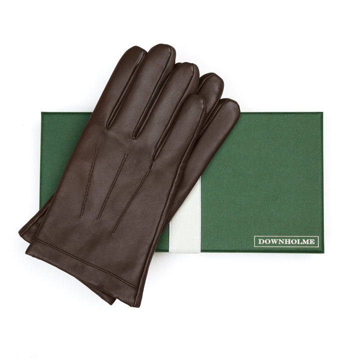 Men's Vegan Leather Gloves - Brown, DH-VLM-BRNS, DH-VLM-BRNM, DH-VLM-BRNL, DH-VLM-BRNXL #color_brown