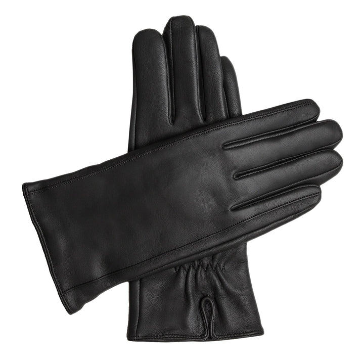 Women's Vegan Leather Gloves - Black, DH-VLW-BLKS, DH-VLW-BLKM, DH-VLW-BLKL, DH-VLW-BLKXL #color_black