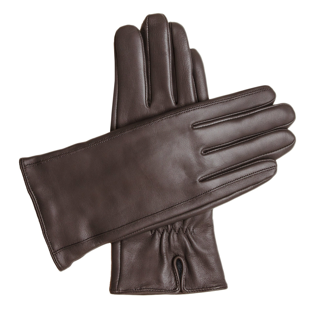 Women's Vegan Leather Gloves - Brown, DH-VLW-BRNS, DH-VLW-BRNM, DH-VLW-BRNL, DH-VLW-BRNXL #color_brown