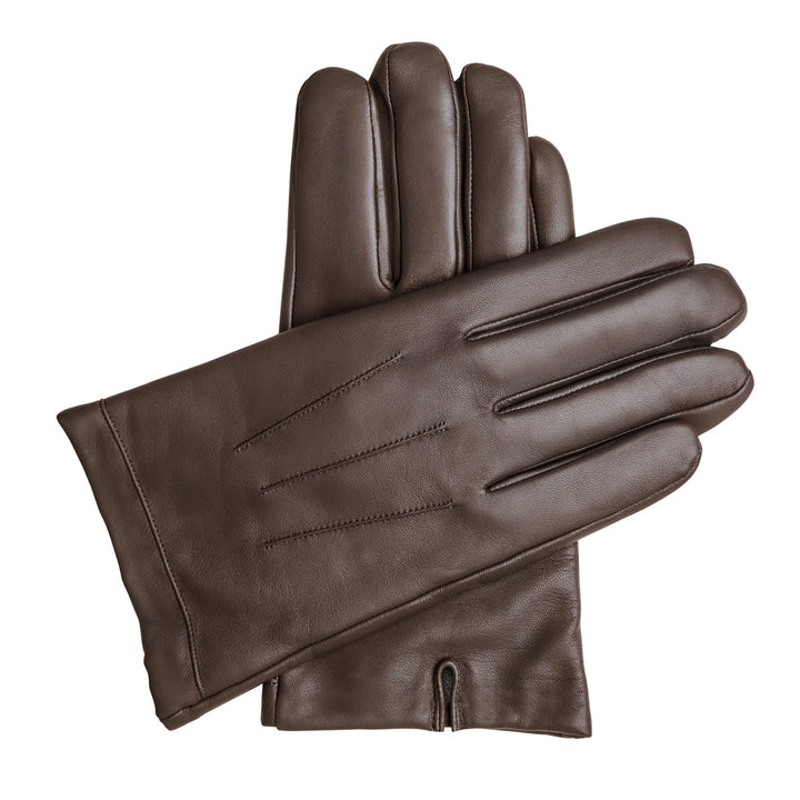 Men's Vegan Leather Gloves - Brown, DH-VLM-BRNS, DH-VLM-BRNM, DH-VLM-BRNL, DH-VLM-BRNXL #color_brown