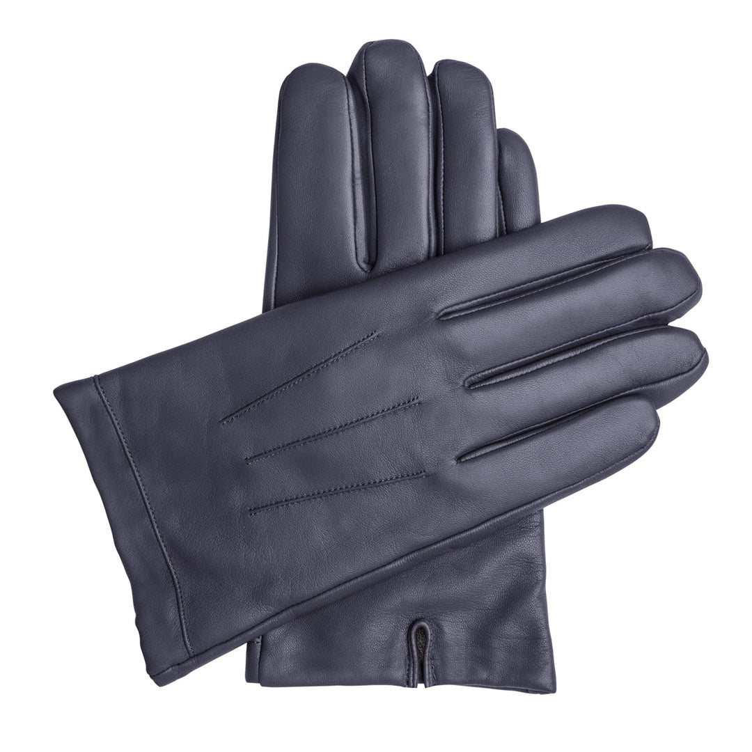 Men's Vegan Leather Gloves - Dark Blue, DH-VLM-NVYS, DH-VLM-NVYM, DH-VLM-NVYL, DH-VLM-NVYXL #color_dark-blue