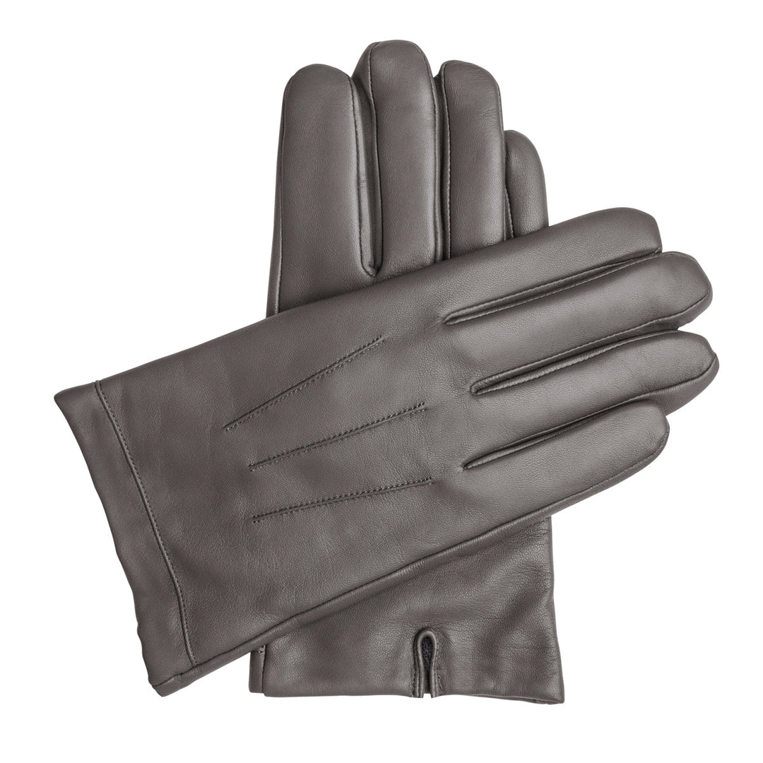 Men's Vegan Leather Gloves - Gray, DH-VLM-GRYS, DH-VLM-GRYM, DH-VLM-GRYL, DH-VLM-GRYXL #color_gray